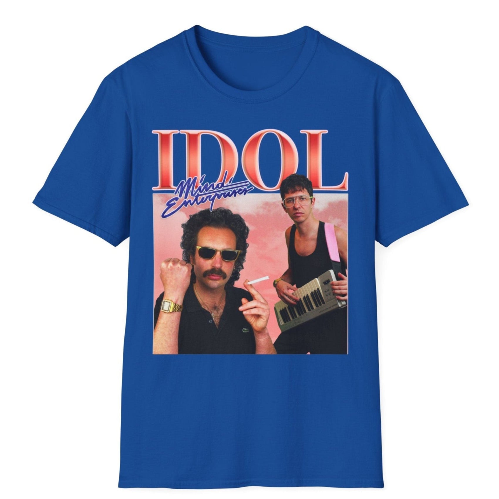 Mind Enteprises Idol Royal Blue Unisex Softstyle T-Shirt – My Store