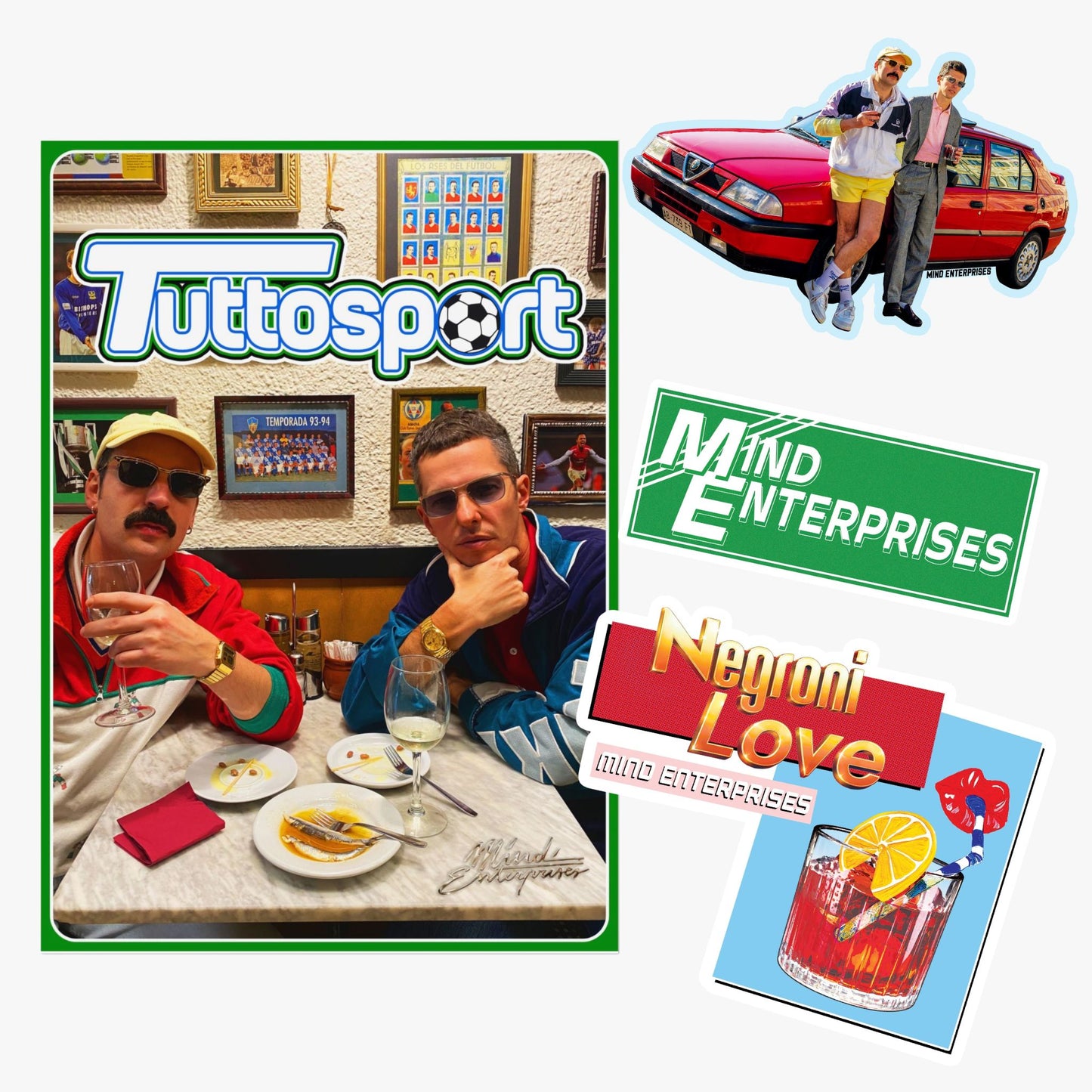 Negroni Love Poster + Stickers